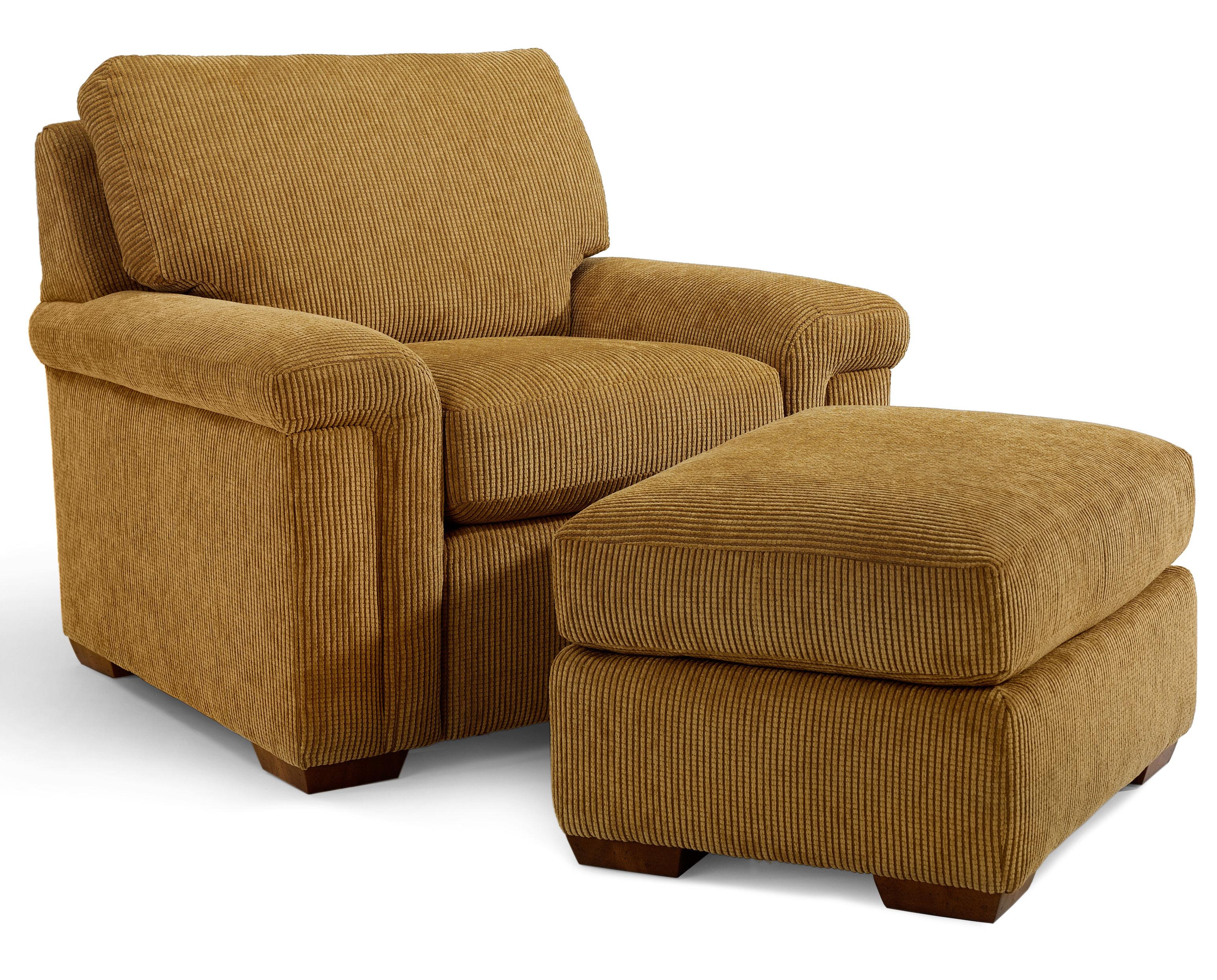 Flexsteel hunter new arrivals chair and ottoman